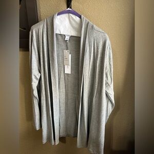 NWT open front grey cardigan